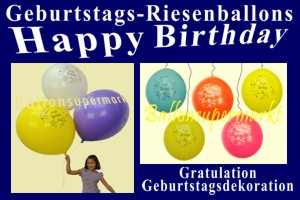 Geburtstags-Riesenballons-Happy-Birthday - Geburtstags-Riesenballons-Happy-Birthday